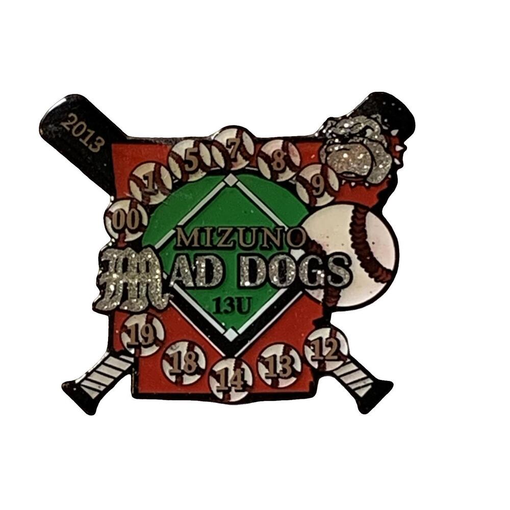 Mizuno Mad‎ Dogs 13U Baseball Pin 2013